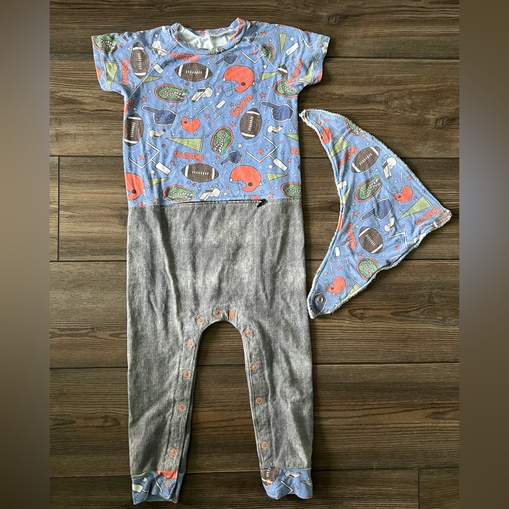 G-tube Accessible, Adaptive Clothing | Gator/Football inspired